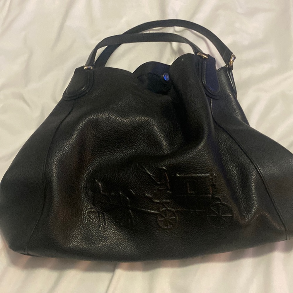 Large Black Edie Coach bag❤️